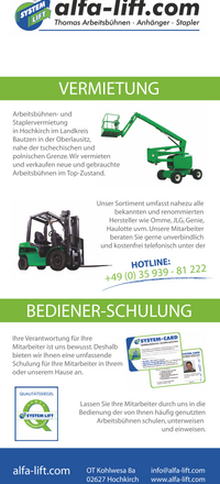 alfa-lift.com RomanThomas Arbeitsbühnen